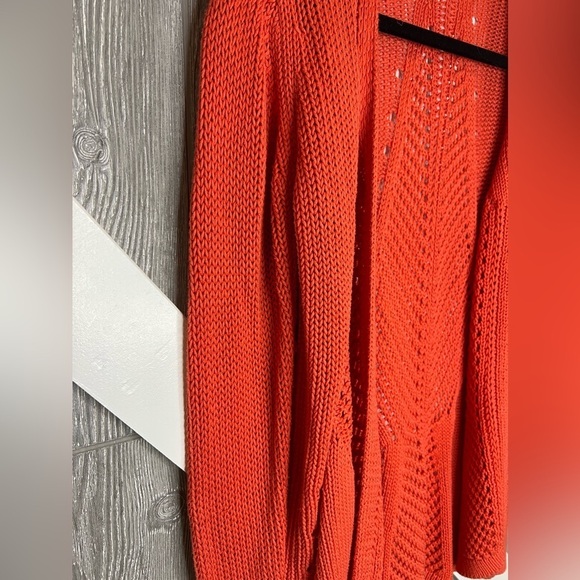 099. FYLO Open Knit waterfall Cardigan size small - Picture 5 of 6